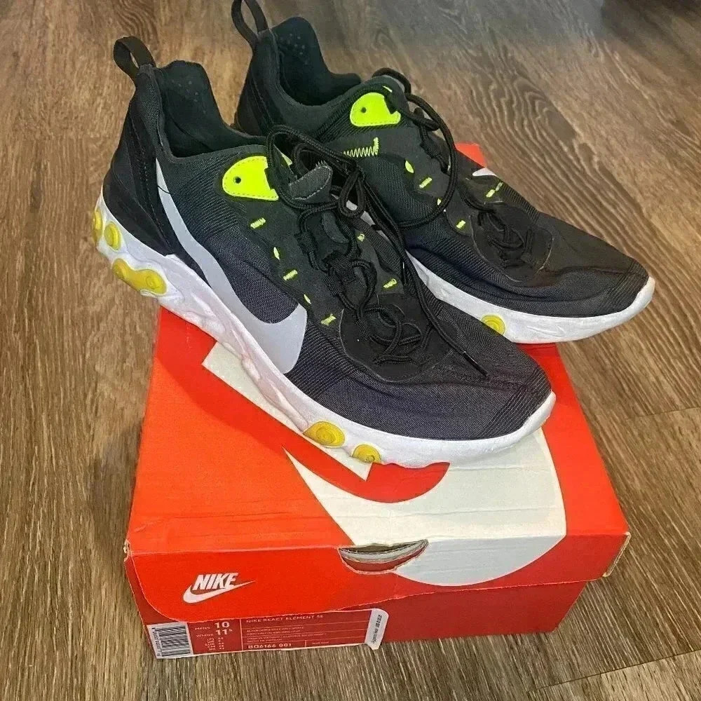 Mens Nike React Element 55 BQ6166-001 - 10